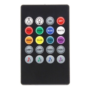 Set Controller RF Super sottile nero strisce luminose a LED colorate parti del ricevitore codici fissi kit Controller LED 20 tasti - Product Image 2