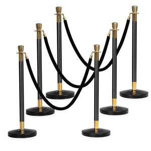 Toptan otel paslanmaz çelik korkuluk standı stanchion geri çekilebilir kuyruk bariyeri