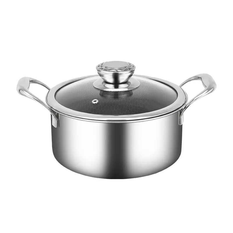 304/316 tri-ply Stainless steel peralatan masak anti lengket set wajan penggorengan panci saus casserole