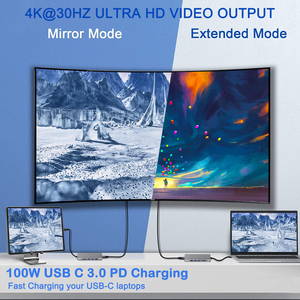 8ใน1 USB Type -C มัลติฟังก์ชั่น (ตัวอ่านการ์ด SD/TF 3.0 USB M.2 SATA) ฮับ USB - Product Image 6