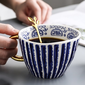 咖啡陶瓷杯定制标志升华咖啡杯花式陶瓷杯 - Product Image 6