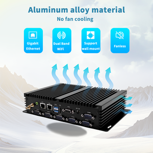 Mini PC de escritorio industrial HTPC Ensamblaje de puerto de red dual integrado con sistema operativo Linux para aplicaciones informáticas - Product Image 6