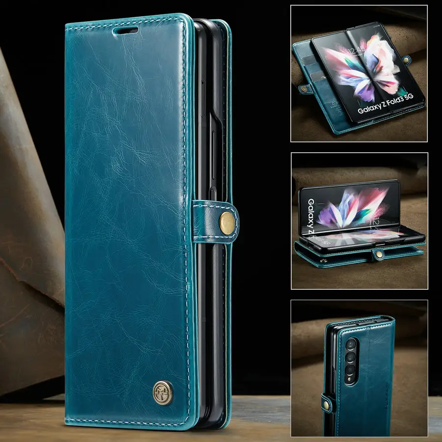 CaseMe New Arrivals for Samsung Z Fold 3 Phone Case Sublimation Screen Protector Cover for Samsung Z Fold 3 2 Flip 3 Wallet Case