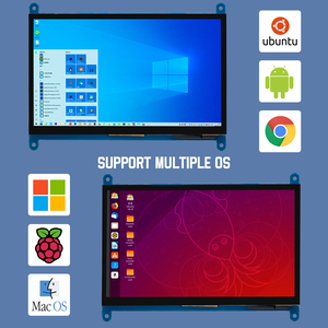 Raspberry Pi 4ディスプレイ7インチHDM1024*600 USB IPS容量性タッチスクリーンモニター (コンピューター用) 、Raspberry Pi 400 4 3モデルB - Product Image 4