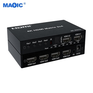 Benutzer definierte CE 2.0 4K 60Hz HDMI Matrix 2x2 und 2x4 2 in 2 Out 4 Out mit Audio-Trenn ausgang HDMI-Video konverter