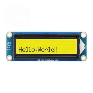 Modulo LCD1602 I2C colore verde 32 caratteri LCD 3.3V/5V Onboard AiP31068 Chip Driver LCD retroilluminazione regolabile - Product Image 1