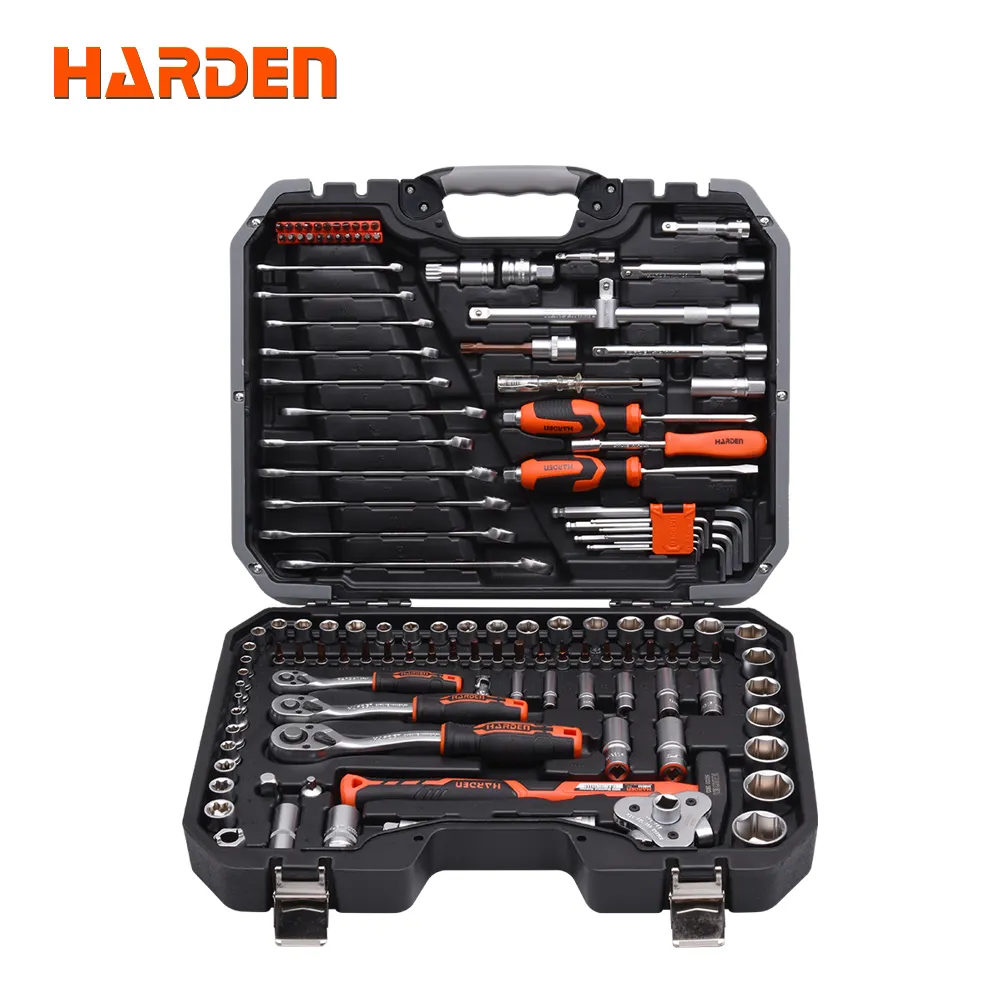 HARDEN 고품질 산업 급료 기계공 공구 132Pcs 1/2 "& 3/8" & 1/4 "소켓 세트