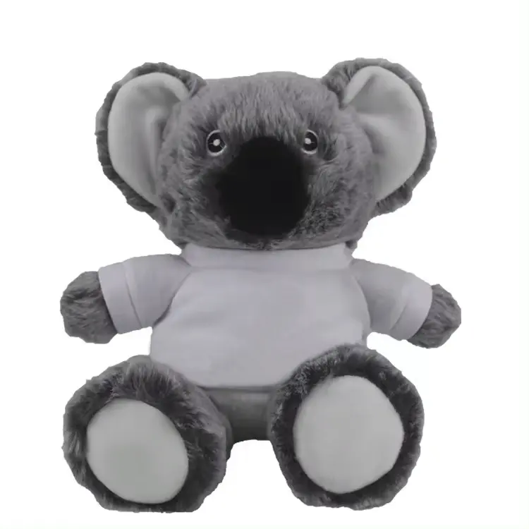 Fabricant personnalisé vente en gros poupée en peluche Koala peluche jouet avec t-shirt logo personnalisé