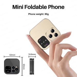 I16 Pro โทรศัพท์มือถือมินิพับได้2G สองซิมการ์ดความเร็ว1.77เสียงมหัศจรรย์ 'หน้าจอ3.5มม. แจ็คโทรศัพท์มือถือพลิกประเภท-C - Product Image 3