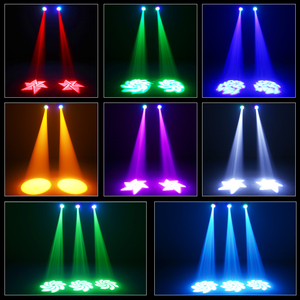 Moving Head Light 8 Gobos 8 Colors 9/11 Channel <strong>DMX</strong> 512 <strong>LED</strong> Stage Light with Remote <strong>Control</strong> - Product Image 6