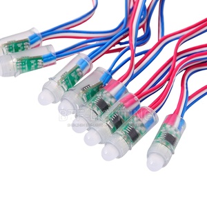 2022 Bestseller WS2811 12mm IP68 Diffuses digitales RGB-LED-Pixel licht Individuell adressierbares rundes LED-Pixel modul