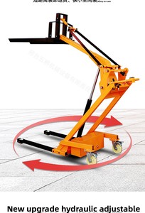 Piccolo carrello elevatore idraulico a mano con movimento a spinta elettrico con capacità di sollevamento per carico/scarico rampicante - Product Image 4