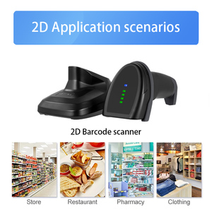 Sensor de imagen inalámbrico de 2,4G, escáner de código de barras, carga de larga distancia, código QR 1d 2d con base de carga, sensor automático, lectura de código QR - Product Image 2