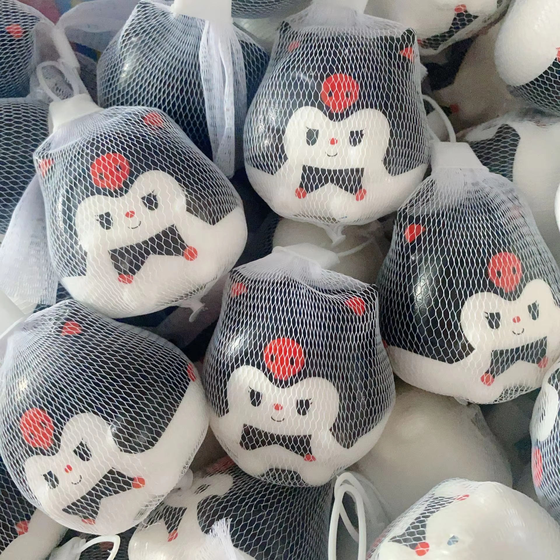 Black lomi squishy toy-slow rebound-mesh bagged