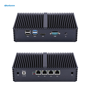 Qotom ไฟร์วอลล์เราเตอร์ขั้นสูง,คอมพิวเตอร์ตั้งโต๊ะขนาดเล็กคอร์ I5-5200U โปรเซสเซอร์ออนบอร์ด4x Gigabit LAN RS-232สำหรับบ้านสำนักงาน - Product Image 3