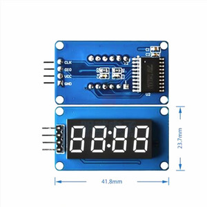 TM1637 4-Bit-Digitalröhren-LED-Anzeigemodul mit Takt anzeige - Product Image 3