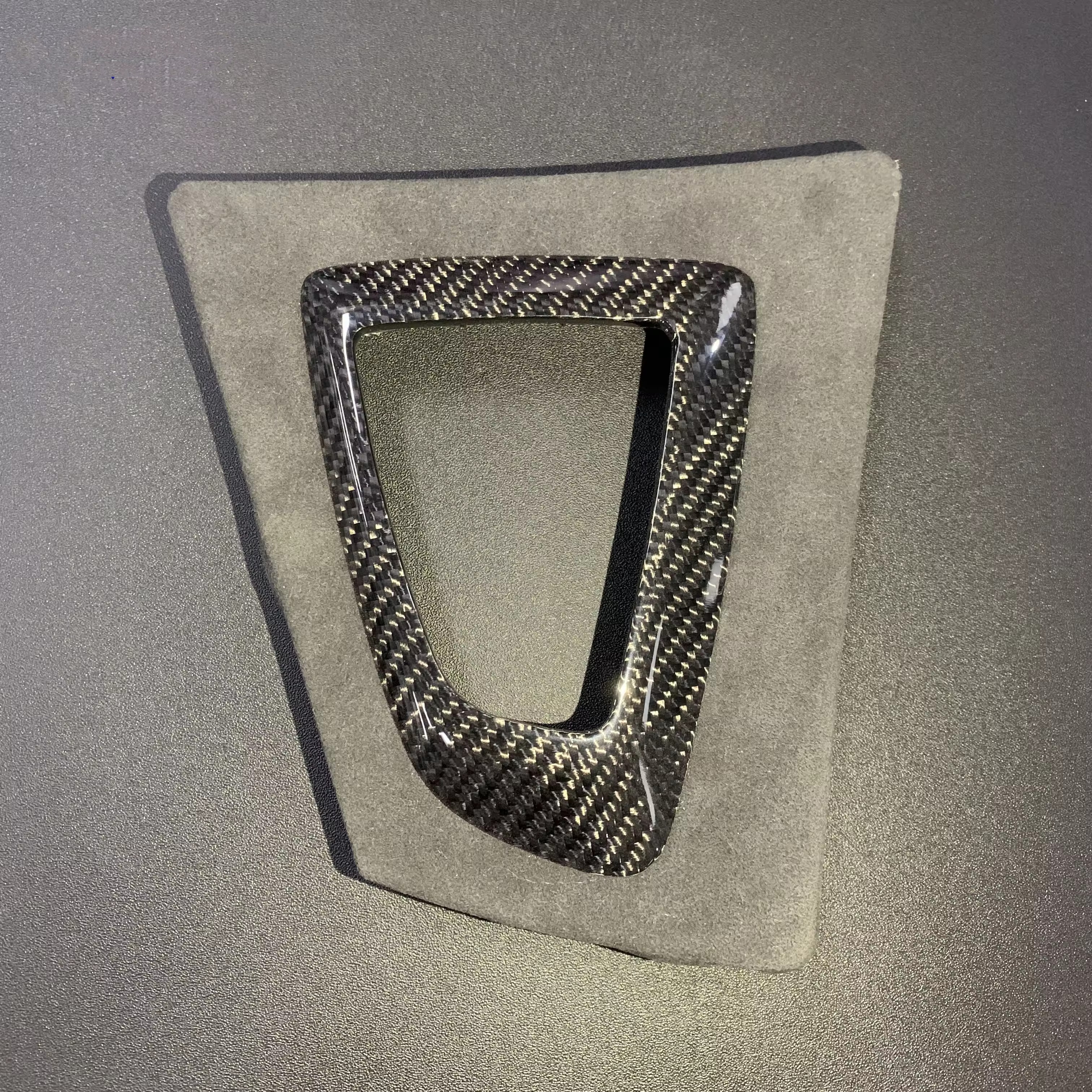 Base de palanca de cambios de carbono brillante