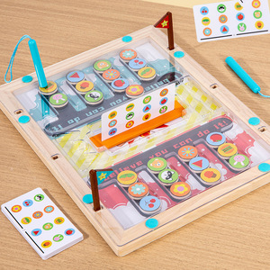Yuci OEM Kinder Holz Desktop-Spielzeug Interaktives pädagogisches Kampfspiel Übung Logisches Denken Rechts Gehirn Eltern-Kind-Spiel