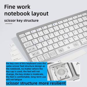Hot Selling 2.4G <strong>Wireless</strong> Mini Ergonomic <strong>Keyboard</strong> Desktop Flat Key Optical Tracking Office &amp; Gaming Mechanical <strong>Keyboard</strong>