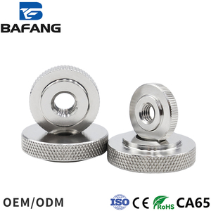 304 thép không gỉ phẳng hạt tay thắt chặt các loại hạt mỏng Pan hạt M3 M4 M5 M6 M8 M10 Gb807 có khía hạt - Product Image 2