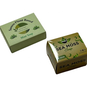 Özel baskı tasarım hediye kutusu Minis kavanoz ambalajı kutu sert karton sassou bitki bazlı sabun kutusu - Product Image 3