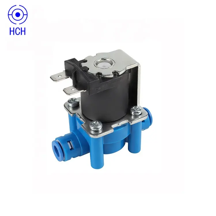 Válvula solenoide de entrada de agua de baja presión 12V 24V normalmente cerrada para purificador de agua de lavadora