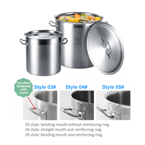 หม้อสแตนเลส,หม้อซุปปรุงอาหารและสต็อกแบบกำหนดเองได้หลายขนาด - Product Image 4