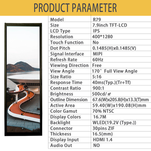 TFT400x1280センサーパネルワイドロングストリップコンピューターPCケースモニタリングAida64薄型7.84インチバースクリーンストレッチLCDディスプレイ - Product Image 5