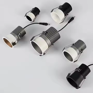 Fabrika doğrudan gömülü yuvarlak ayarlanabilir led gömme 7w 12w 15w downlight dim anyti parlama spot downlight siyah - Product Image 6