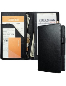 レストランチェックプレゼンター、ゲストチェックカードビルホルダー、ゴールドフォイルロゴ付きブラック - Product Image 4