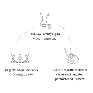 RunCam链接猎鹰纳米套件120FPS 4:3摄像机高清数字FPV系统5.8G护目镜视频发射器V2 - Product Image 5
