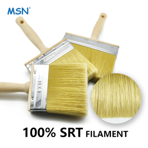 MSN 6インチハードウッドハンドルペイントブラシ100% SRTフィラメントステンレス鋼フェルールブロックブラシデザイン - Product Image 2