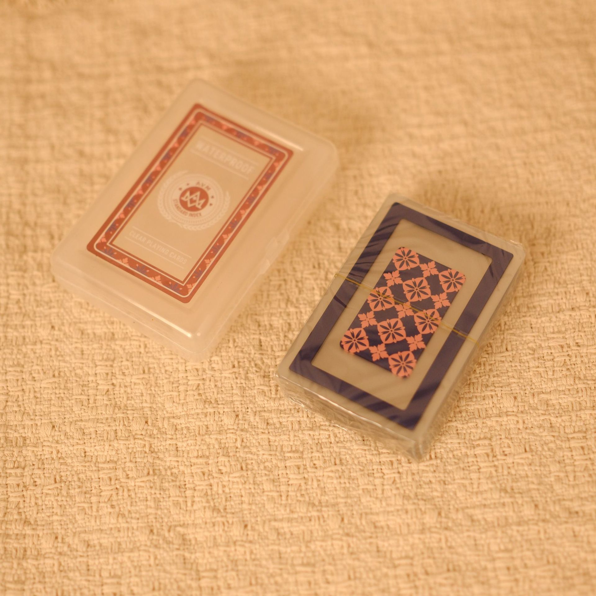 transparent playing card deck