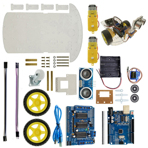 回避追跡モータースマートロボットカーシャーシキットスピードエンコーダーバッテリーボックス - Product Image 1