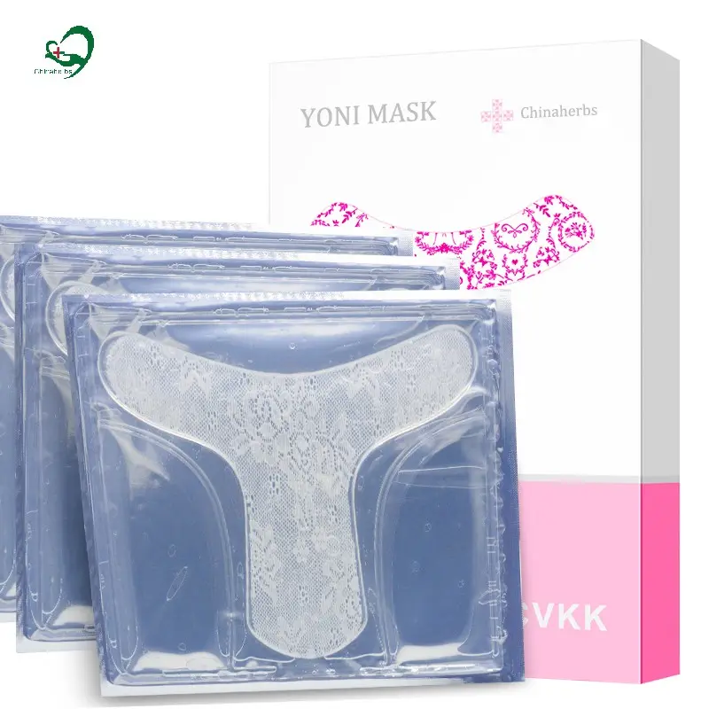 Yoni lightening-mask vagina smooth detox sheet jelly shape lace membrane women balance skin tone nourishing cleaning vaginal