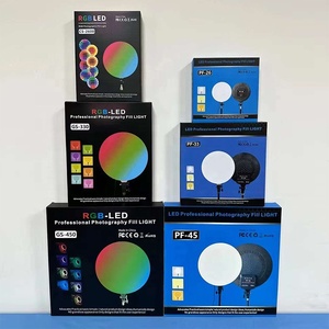ไฟวงแหวน LED RGB 10 13 18นิ้วความสว่างสูงเต็มหน้าจอไฟฟูลสกรีนสตรีมมิ่งขนาดใหญ่ - Product Image 1