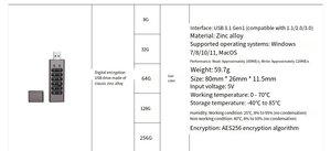 USB3.2 güvenlik Metal çip tarzı <span class=keywords><strong>Flash</strong></span> sürücü yeni stok kullanılabilirliği FD063 256mb 256gb kapasite 3.0 arayüzü <span class=keywords><strong>Flash</strong></span> sürücü - Product Image 5