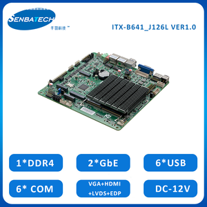 X86 <strong>Embedded</strong> Motherboard Mini Itx with Celeron J6412 SOC 2 Lan DDR4 6 USB 6 COM M.2 SSD Single Board <strong>Computer</strong> - Product Image 2
