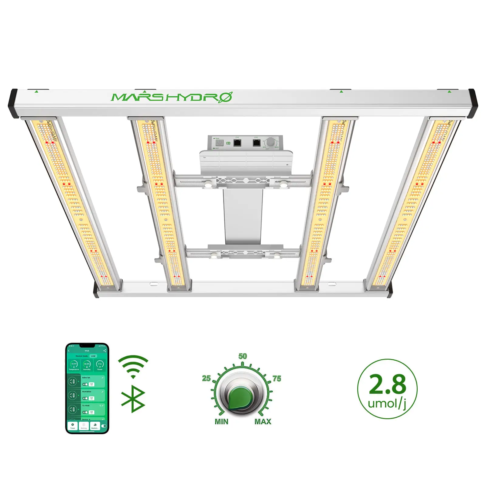 300W idroponica a spettro completo LED coltiva la luce Bluetooth Mars Hydro FC-E3000 LEDGROWLIGHT per piante da interno