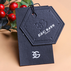 Fashion Recycled Clothing Label Embossed Hang Tag With <strong>String</strong> Custom Paper Hang Tag With Brand Logo - Product Image 5