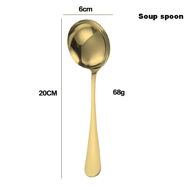 Large soup spoon - gold