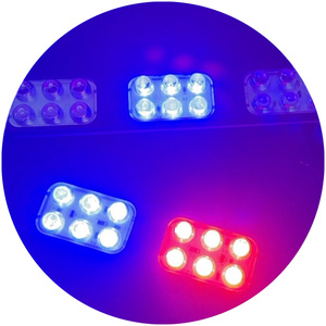 LEDモジュール12v高輝度LEDレッド + ブルーフラッシュ100x 26mmカーサイドライト12v 24vバースト点滅LEDモジュールライト - Product Image 5
