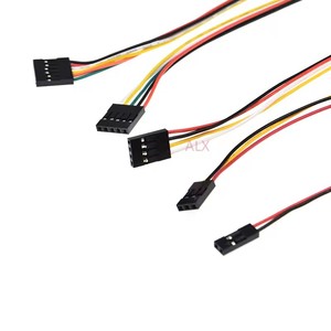 20cm Doppelkopf-Dupont-Leitungs stecker mit Draht überbrückung kabel 2,54mm Abstand 2/3/4/5/6/7/8/9 Pin/P Für Arduino Pin Header - Product Image 2