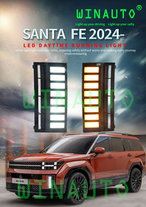 WINAUTO新LEDデイタイムランニングライト2024年用ヒュンダイIX45サンタフェフロントDRLイエローライト付き - Product Image 4