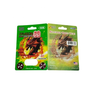 3d Blister Neushoorn Verpakking Kaarten Voor Neushoorn 10K / 100K / 69 Pillen Papier Doos <span class=keywords><strong>Dragon</strong></span> 69 Pillen - Product Image 4