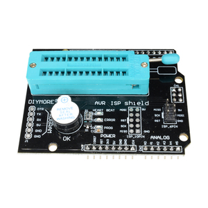 AVR ISP kalkan yanan Bootloader programcı Atmega328P Bootloader modülü ile Buzzer ve LED göstergesi
