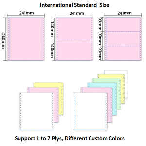 Manufacturer 3ply Carbonless <strong>Paper</strong> <strong>Continuous</strong> <strong>Computer</strong> <strong>Paper</strong> NCR Printing <strong>Paper</strong> Sheets Form Copies for Invoice - Product Image 3