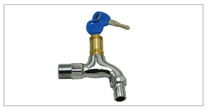 Brushed Alloy with Lock Washing Machine Faucet 4 <strong>Minutes</strong> Quick Open Anti-theft Faucet Tap <strong>Key</strong> Lock Faucet - Product Image 6