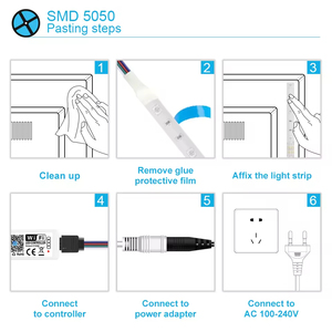 24-Tasten berührbare drahtlose RGB-LED-Dimmer-Fernbedienung Tuya Wifi Smart Controller mit PWM 12V Spannung RoHS-zertifiziert - Product Image 6