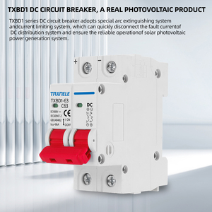 Mini interruptor de circuito Solar de 2P DC 1000V, interruptor de batería, 6A, 10A, 16A, 20A, 25A, 32A, 40A, 50A, 63A, CC, MCB para sistema PV fotovoltaico - Product Image 4